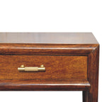 Chestnut T-Bar Bedside