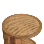 Close-Knit Corner End Table