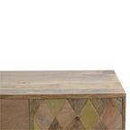 Oak-Tone Gold Inlay Coffee Table