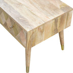 Oak-Tone Gold Inlay Coffee Table