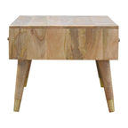 Oak-Tone Gold Inlay Coffee Table