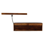 Chunky Chestnut Wall-Mounted Console