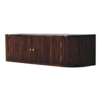 Chunky Chestnut Wall-Mounted Console