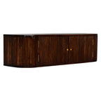 Chunky Chestnut Wall-Mounted Console