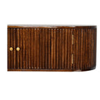 Chunky Chestnut Wall-Mounted Console
