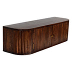 Chunky Chestnut Wall-Mounted Console