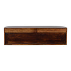 Chunky Chestnut Wall-Mounted Console