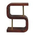 S-Curve Brass Bedside