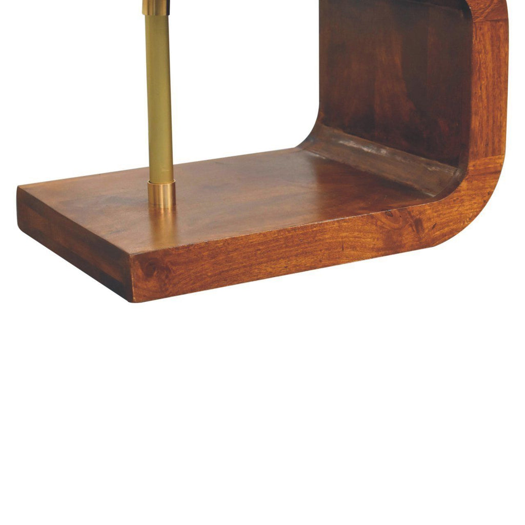S-curve Brass Bedside