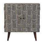 Honey Caramel Edessa Bone Inlay Cabinet