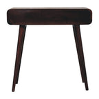 California Walnut Curved Hallway Table