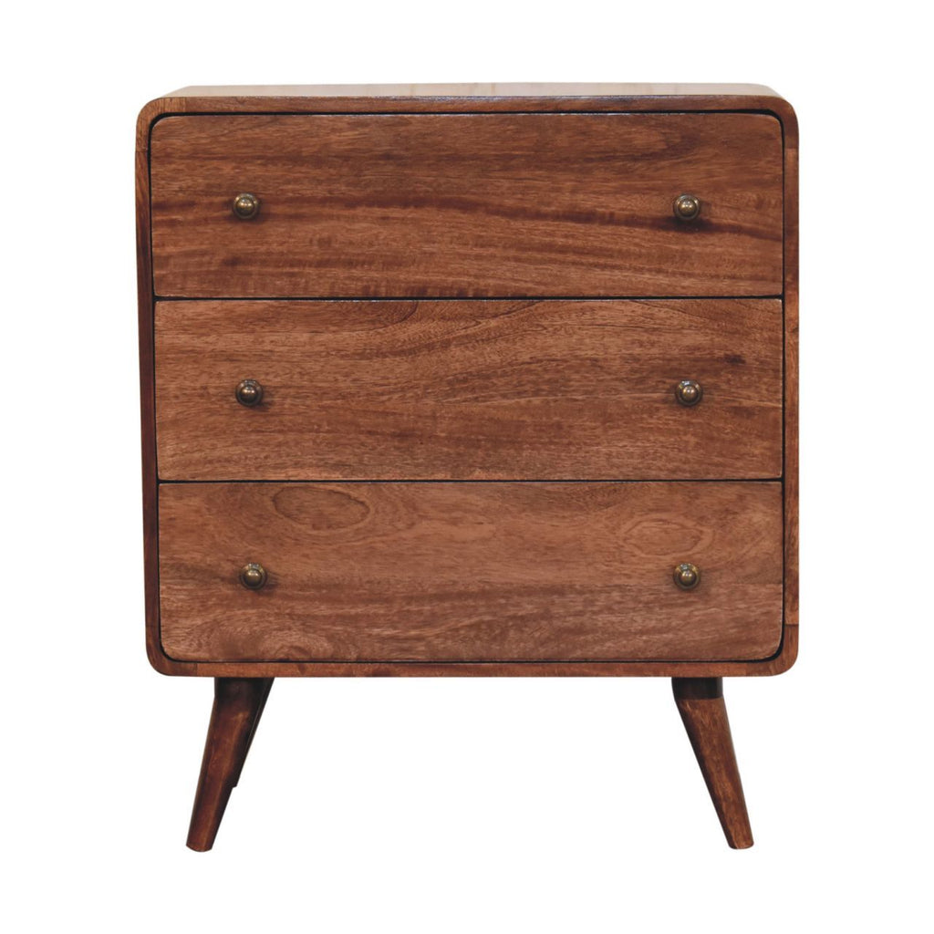 Curved Honey Caramel Chest