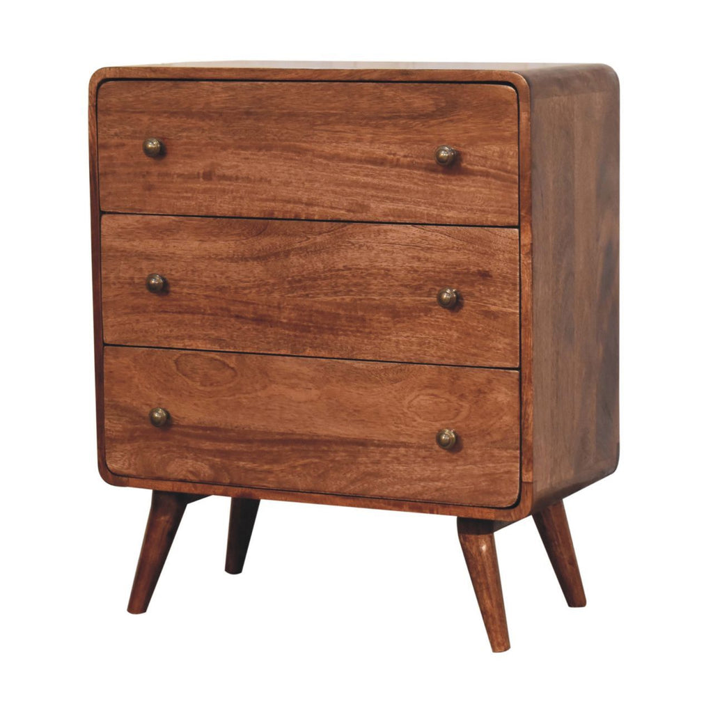 Curved Honey Caramel Chest
