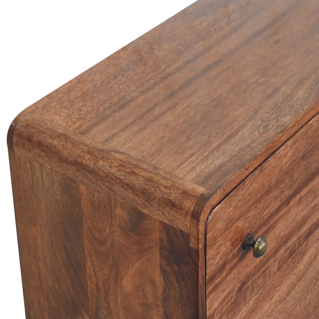 Curved Honey Caramel Chest