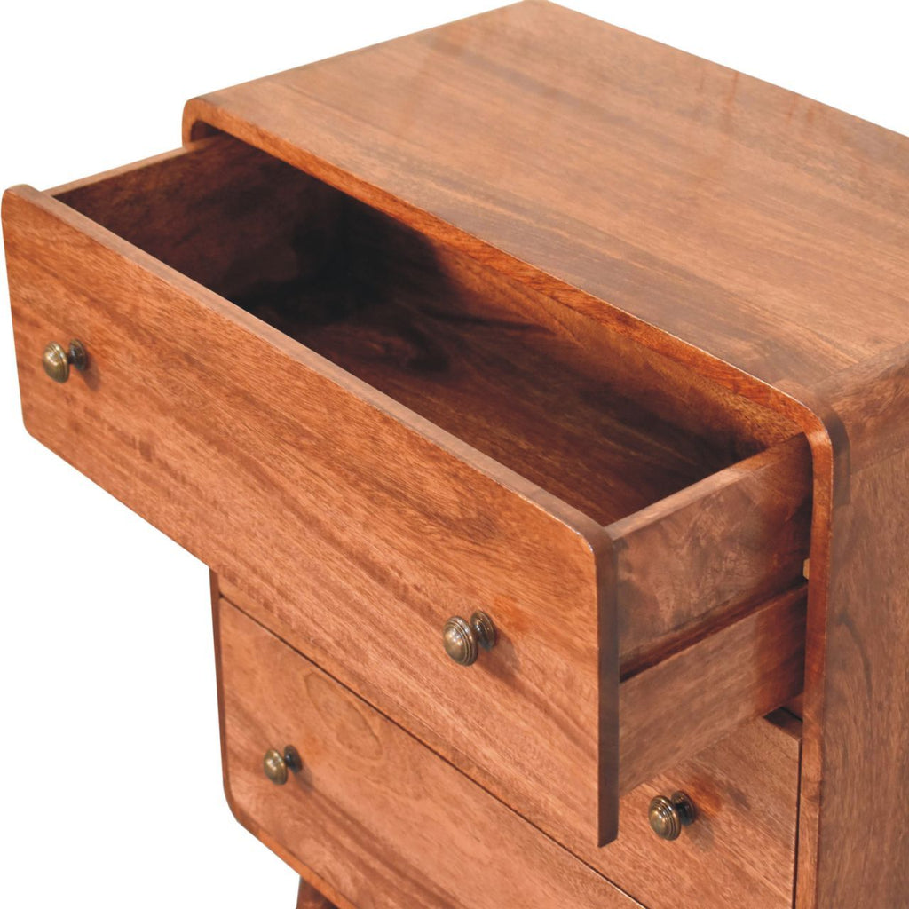 Curved Honey Caramel Chest
