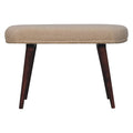 Honey Caramel Bouclé Cream Nordic Bench