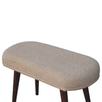 Honey Caramel Bouclé Cream Nordic Bench