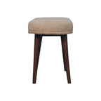 Honey Caramel Bouclé Cream Nordic Bench
