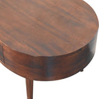 California Walnut Rounded Coffee Table
