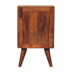 Honey Caramel Nordic Style 4 Drawer Multi Bedside