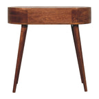 Honey Caramel Rounded Small Console Table