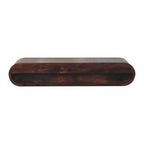 Wall-Mounted California Walnut Console Table