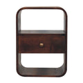 California Walnut Curved Edge Bedside