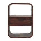California Walnut Curved Edge Bedside