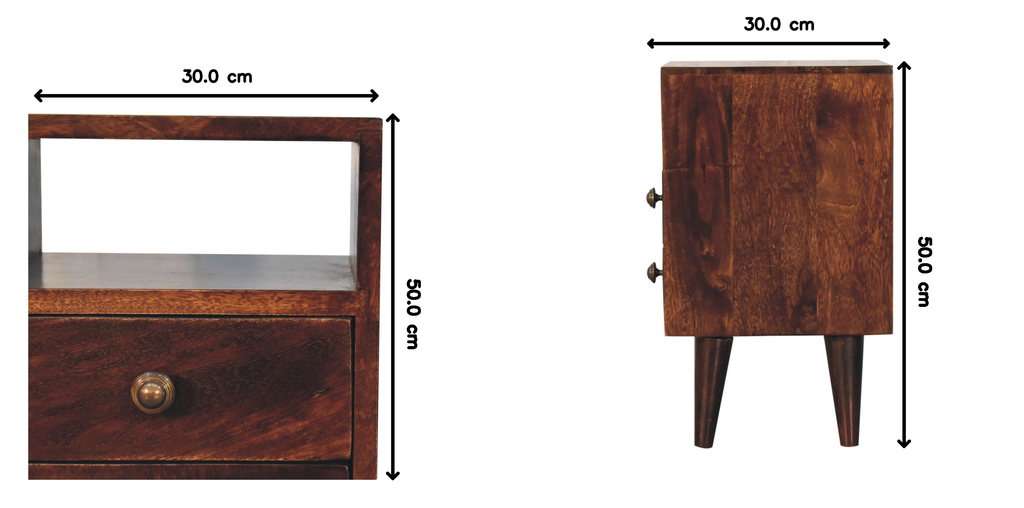 Mini Classic California Walnut Bedside