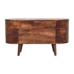 Honey Caramel Rounded Lid-Up Blanket Box