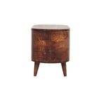 Honey Caramel Rounded Lid-Up Blanket Box