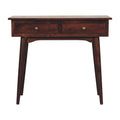 California Walnut Hallway 2 Drawer Console Table