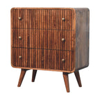 Honey Caramel T-Bar Ridged Chest