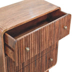 Honey Caramel T-Bar Ridged Chest