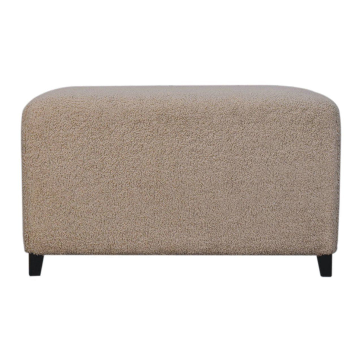 Bliss Cream Boucle Ottoman