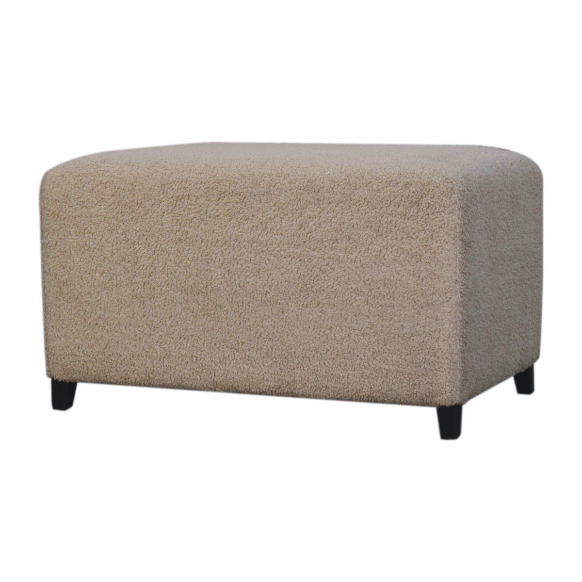 Bliss Cream Boucle Ottoman