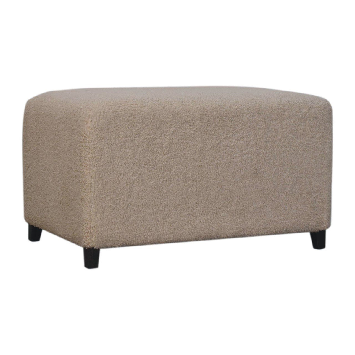 Bliss Cream Boucle Ottoman