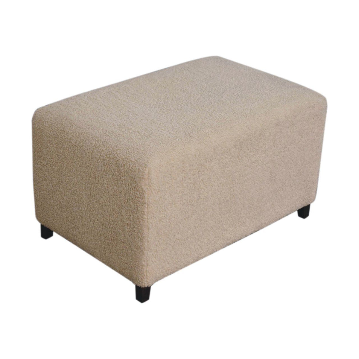Bliss Cream Boucle Ottoman