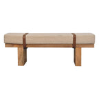 Belmont Cream Bouclé Bench
