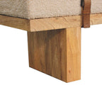Belmont Cream Bouclé Bench
