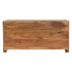 Shutter Oak-Tone Shoe Bench