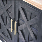 Regal Ash Black Rustic Sideboard