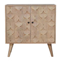 Hourglass Carved Marble Cabinet