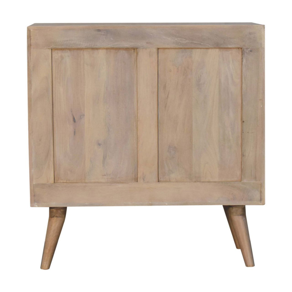 Hourglass Carved Marble Cabinet