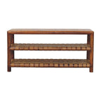 Regency Woven Chestnut 2 Slot Shoe Rack