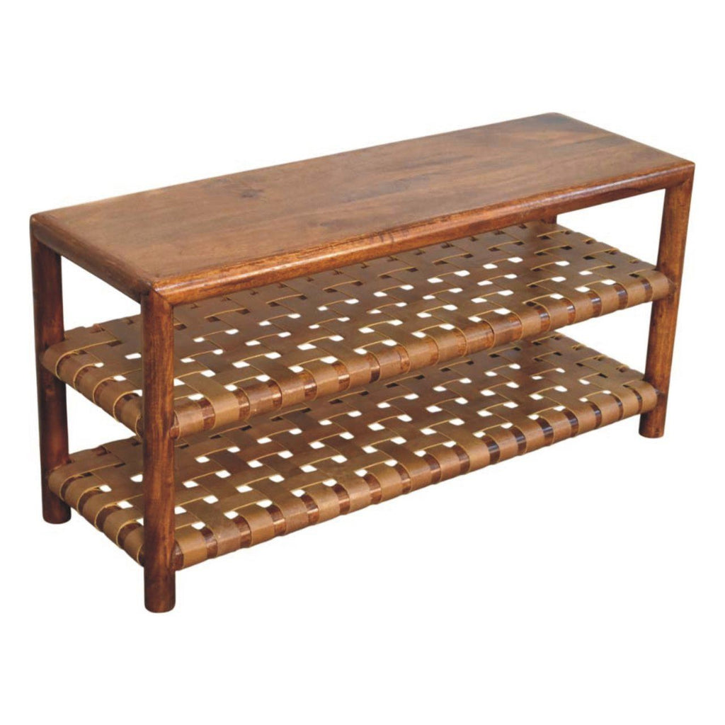 Regency Woven Chestnut 2 slot Shoe Rack