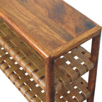 Regency Woven Chestnut 2 Slot Shoe Rack