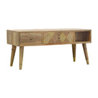 Oak-Tone Gold Inlay Media Unit