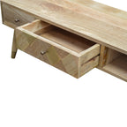Oak-Tone Gold Inlay Media Unit