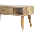 Oak-Tone Gold Inlay Media Unit